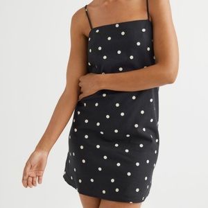 H&M Polkadot Dress, Size Large